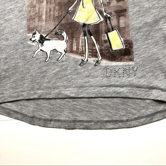 DKNY Girls S/S Graphic T shirt - M - - Picture 5 of 9